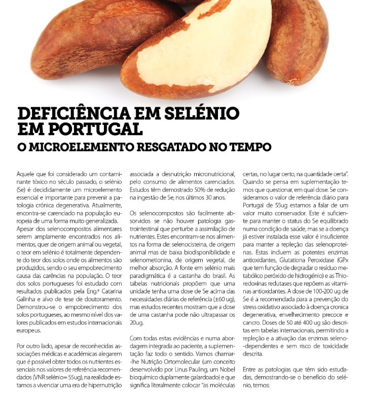 Deficincia em selnio em Portugal